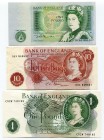 Great Britain Lot of 3 Banknotes 1960 - 1984 (ND)
Various Dates & Denominations; Mostly UNC