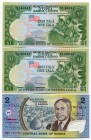 Samoa Lot of 3 Banknotes 1980 - 1990
Various Dates & Denominations; With Consecutive Numbers; UNC