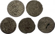 Bukhara Lot of 5 Silver Coins cca 310 A.D.
Silver