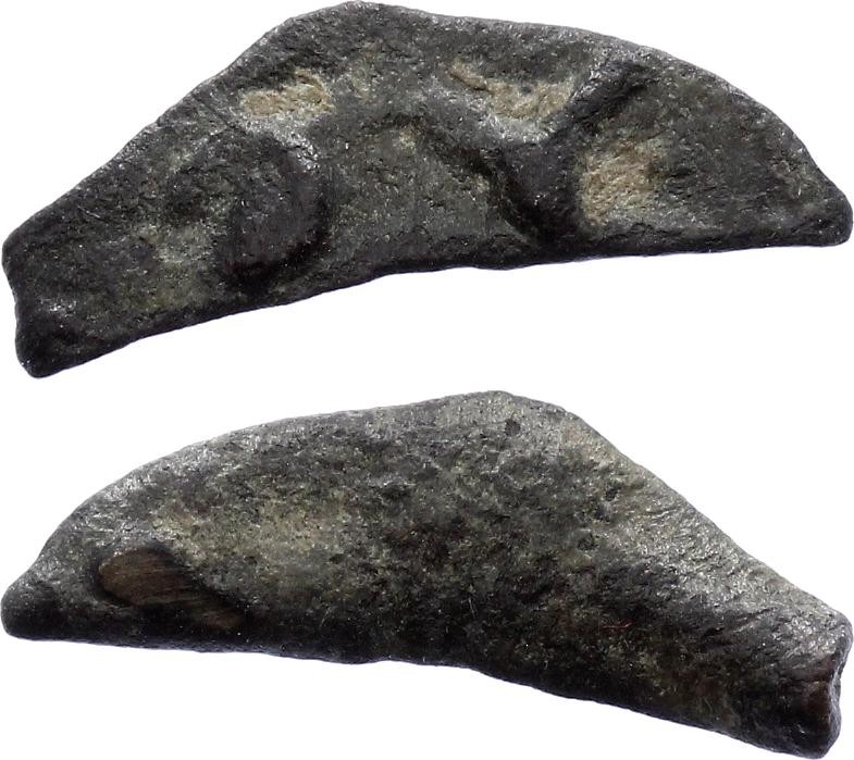 Ancient Greece Skythia Olbia in shape of dolphin 400-350 B.C. With Letters
0.98...