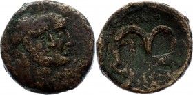 Roman Republic AE As Marcius Censorinus 88 B.C. Rome mint
10.59g 27mm; Obv: NVMA POMPILI ANCVS MARCI - heads of the Kings Numa Pompilius and Ancus Ma...