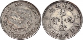 China Kiangnan 10 Cents 1900
Y# 142.a.4; Silver 2,4g.; Rare; XF+