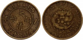 China Shantung 10 Cash 1906
Y# 10s; Copper 7.14g