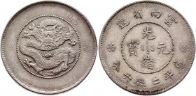 China Yunnan 50 Cents 1911
Y# 257; Silver 13,9g.; XF