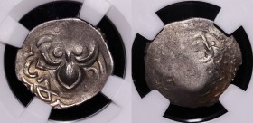 Russia Denga Ryazan 1402 - 1427 HHP XF+
Fedor Olgovich; ГП2#5896E R5; Silver; Dirham Countermarked Tamgha (Ram"s Head)