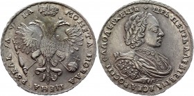 Russia 1 Rouble 1721 K R
Bit# 452 R; Silver 28,51g.; Outstanding collectible sample; Coin from an old collection; Выдающийся коллекционный экземпляр;...