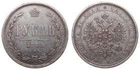Russia 1 Rouble 1885 СПБ АГ
Bit# 46; Silver 20.66g; 2.25 Roubles by Petrov
