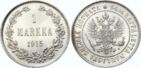 Russia - Finland 1 Markka 1915 S
Bit# 401; Silver 5.19g; Amazing Collectible Piece! BUNC with Outstanding Full Mint Luster!