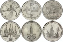 Russia - USSR Set of 6 Olympic Coins 1977 - 1980
1 Rouble 1977-1980; Comes with Original Blue Box