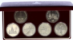 Russia - USSR Set of 6 Olympic Coins 1977 - 1980
1 Rouble 1977-1980; Comes with Original Red Box & Certificates