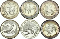 Russia Full Set of 6 Coins 1 Rouble 1997 "100th Anniversary of Football in Russia"
Silver Proof; Various Motives