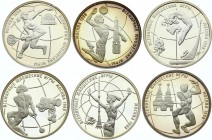 Russia Full Set of 6 Coins 1 Rouble 1998 "World Youth Games"
Silver Proof; Various Motives
