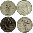 Russia Lot of 4 Coins 1965 - 1977
Lot consists of 3 Prooflike coins & 1 UNC; Some coins are in bank packages