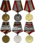Russia - USSR Lot of 3 Medals 
"Veteran of Armed Forces of USSR" Jubilee Medal "60 & 70 Years of the Armed Forces of the USSR"