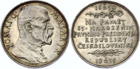 Czechoslovakia Commemorative Medal "President T.G.Masaryk 85th Birthday" 1935
Silver 14.86g 32mm; Na paměť 85. narozenin prvního presidenta republiky...