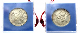 Czechoslovakia 100 Korun 1985 PROOF
KM# 119; Silver Proof; In Original Bank Package; Mint. 5.000; 10th Anniversary of Helsinki Conference