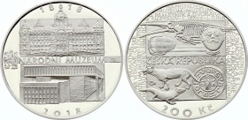 Czech Republic 200 Korun 2018
Silver (.925) 13g 31mm; Proof; 200th Anniversary of the Establishment of the National Museum; With Certificate