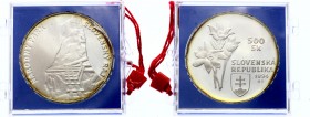Slovakia 500 Korun 1994 PROOF RARE!
KM# 28; Silver Proof; Mint. 2,400; Slovenský Raj - National Park; Original Sealed Bank Package