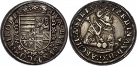 Austria Tyrol Thaler 1560 (ND) Hall
Dav. 8094; Silver; Obv: FERDINAND: D: G: ARCHI: AVSTRIÆ Rev: DVX. BVRGVND - CO: TIROLIS; Ferdinand II