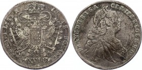 Austria 17 Kreuzer 1753
KM# 2026;1; Silver; Franz Joseph I; Graz Mint; VF
