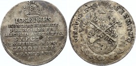 Austria Jeton "Imperial Coronation at Frankfurt" 1765
Forschner# 355.3; Silver 1.96g 20mm