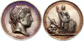 Austria Silver Medal for Ferdinand I Homage in Vienna 1835
Ferdinand I of Austria, Austrian Empire. Josef Daniel Boehm, Silver, 43 g, 47 mm, AUNC. Fe...