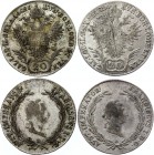 Austria Lot of 20 Kreuzer 1826 A
KM# 2144; Silver; Franz I