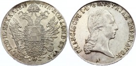 Austria Thaler 1819 A
KM# 2162; Francis I of Austria. Silver, AUNC-, mint luster remains.