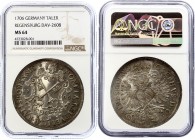 German States Regensburg - Reichsstadt Thaler 1706 NGC MS64
Dav. 2608; KM# 234. A tremendous near-Gem of the type that certainly belongs in the conve...