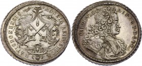 German States Regensburg - Reichsstadt Thaler 1714 RR
Dav. 2609, Beckenbauer 6167. Karl VI. Ratisbonensis Moneta Repvblicae. Carol VI. Silver, UNC wi...
