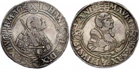 German States Saxony Thaler 1542
Keilitz# 185; Silver; Johan Frierdrich and Moritz; VF+/XF quality with old toning