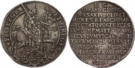 German States Saxony Thaler 1619
Dav. 7597; Schnee# 838; Silver 29,02g.; Johann Georg I; Dresden; XF+