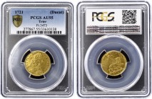German States Trier Dukat 1721 Erzbistum PCGS AU55
Franz Ludwig von Pfalz-Neuburg, 1716-1729, seit 1683 Bischof von Breslau, 1694 Bischof von Worms, ...