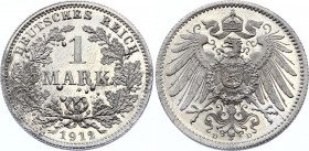 Germany - Empire 1 Mark 1912 D PROOF
KM# 14; Wilhelm II. Silver; Proof. PP.
