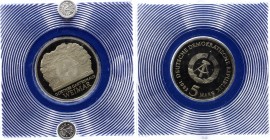 Germany DDR 5 Mark 1982 PROOF
KM# 85, J. 1585; 150th anniversary of the death of Johann Wolfgang von Goethe. Silver, Proof, Mintage 5500. In original...