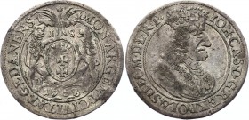 Danzig Ort - 1/4 Thaler 1658 DL
KM# 54; Silver; Johann Casimir; VF-XF