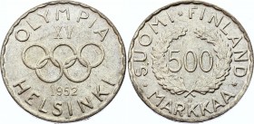 Finland 500 Markkaa 1952 H
KM# 35; Silver; Olympic Games 1952; UNC