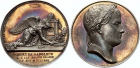 France Bronze Medal The Death of Napoleon 1821
Mort de Napoléon, Bronze, 32 g. 40.3 mm par Brenet Avers: Tête laurée de Napoléon à droite Revers: ORT...