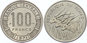 Chad 100 Francs CFA 1971
KM# 2; UNC