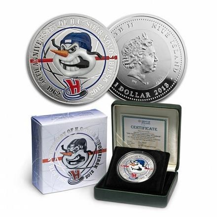 Niue 1 Dollar 2013
Silver Proof; Hockey Club Sibir; Mintage 3000 - Rare officia...