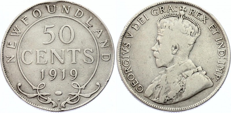 Canada Newfoundland 50 Cents 1919
KM# 12; Silver, VF. Not common.