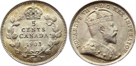 Canada 5 Cents 1903 H
KM# 13; Silver; UNC