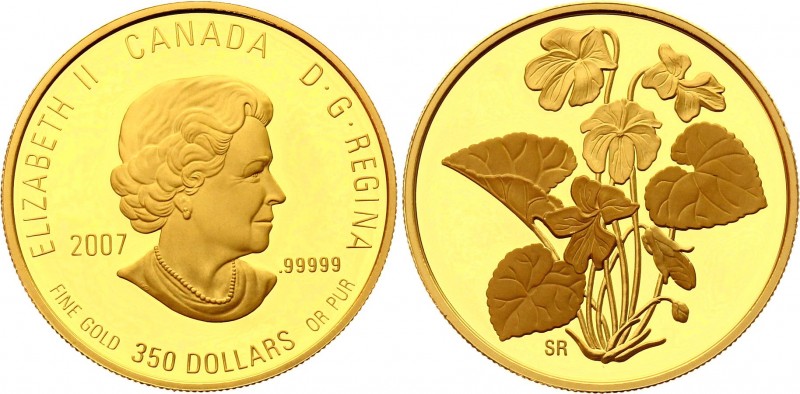 Canada 350 Dollars 2007
KM# 754; Purple violet. Gold (.9999), 35g. Proof. Rare ...