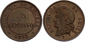 Chile 1 Centavo 1898 So
KM# 146a