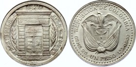 Colombia 1 Peso 1956
KM# 216; Silver; 200th Anniversary of Popayan Mint; UNC with Mint Luster