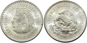 Mexico 5 Pesos 1947
KM# 465; Silver; UNC
