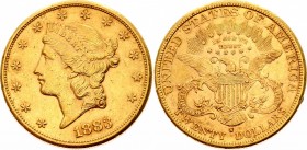 United States 20 Dollars 1883 S
KM# 74.3; Gold (.900), 33.43g. AUNC.