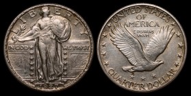 United States 25 Cents 1927
KM# 145; Silver 6.28g; Rare in this Condition; aUNC+/UNC