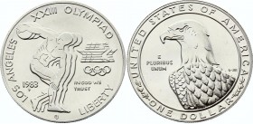 United States 1 Dollar 1983 P
KM# 209; Silver; 1984 Olympic Games in Los Angeles - Disc Thrower; UNC