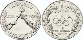 United States 1 Dollar 1988 D
KM# 222; Silver; 1988 Seoul Olympics; UNC